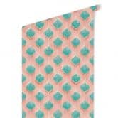 Patroonbehang in turquoise en roze - Treechild 