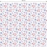 Mustertapete - Aquarell Blüten 01 - blau 