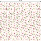 Mustertapete - Aquarell Blüten 01 - rot 