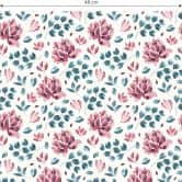 Mustertapete - Aquarell Blüten 03 - pink 