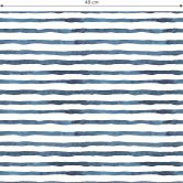 Mustertapete - Aquarell Streifen 01 - blau 