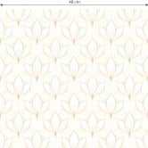Mustertapete Art Deco Blumen 