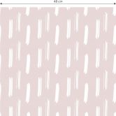 Tapet med mønster - penselstrøg pink 