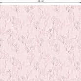 Mustertapete Graphic Flowers - Blumenfeld rosa 