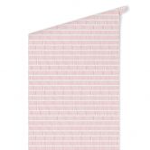 Tapet med mønster og striber - pink 