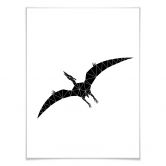 Poster Nouveauprints - Geometric Dinosaur Pterodactylus 