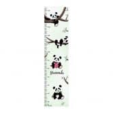 Textielposter Gepersonaliseerd Kvilis - Panda's - 30x120 cm 