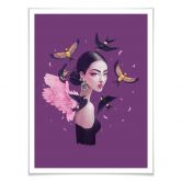 Poster Korenkova - Boho Girl 1 lila 