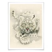 Poster Braun - Schneeleopard 
