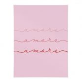 Poster Amore - Liebesspruch für das Wohnzimmer 