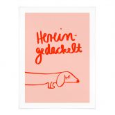 Poster Lustiges Hundemotiv mit Dackel - Arnold 