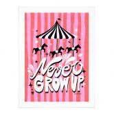 Poster Kinderkarussell - Never grow up - Bloom 
