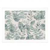 Pflanzen Poster Dschungelblätter Aquarell Creme - Bloomery Decor 