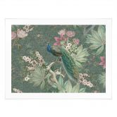 Poster Pfau im Tropengarten auf Mosaik - Bloomery Decor 