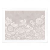Blumen Poster Wildblumen in Kreide-Optik Beige - Bloomery Decor 