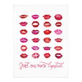 Poster Rote Lippen - Blursbyai - Just one more lipstick 