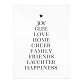 Weihnachtsposter - Weihnachtsbaum Typografisch - Blursbyai 