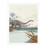 Poster Braun - Diplodocus 