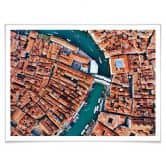 Poster Colombo - Venedig von oben 