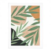 Poster Abstract branches in tropical look - Costa 