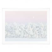 Waldposter Verschneiter Winterwald mit Mond - EMELIEmaria 