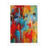 Poster Farbenfrohes Chaos - Fedrau 