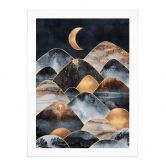 Poster Fredriksson - Moonlit Mountains 