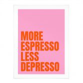 Poster More Espresso less Depresso - Fritsch 
