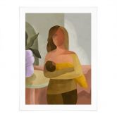 Poster Starke Mutter mit Kind - Goed Blauw 