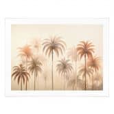 Poster Tropische Landschaft mit Palmen - Haase 