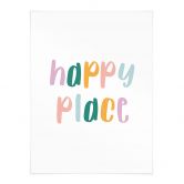 Spruch Poster - Happy place 