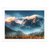 Poster Herfstlandschap op de top van Triglav in de Julische Alpen 