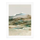 Plakat Abstrakte bjerge - Hobday 
