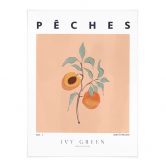 Poster Saftige Pfirsiche - Ivy Green Illustration 