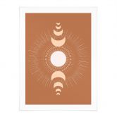 Poster Mondzyklen - Sonne und Mond im Einklang - KsanaKalpa 