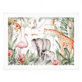 Poster Afrikanische Tiere im Regenwald - Kvilis 