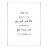 Poster Lass uns Geschichten schreiben 