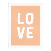 Poster Love Buchstaben Peach 
