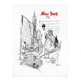 Poster Love your City - New York Statue de la Liberté 