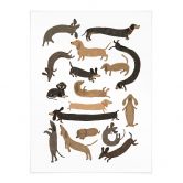 Plakat Legende gravhunde - Illustration af hund - Melin 