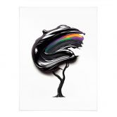 Poster boom met zwarte 3D kroon - Mielu 