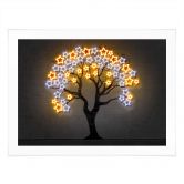 Poster Baum mit Sternen | Neon Street Art - Mielu 