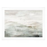 Poster Neblige Berglandschaft Aquarell - Ms Tiff 