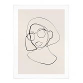 Poster NKTN - Line Art - Frau mit Brille 