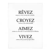 Poster Rêvez croyez aimez vivez 