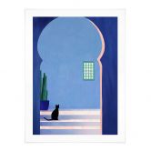Poster Schwarze Katze im Torbogen - Rivers 