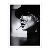 Poster Schaller - Dame in schwarz 