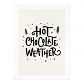 Spruchposter Winter - Hot Chocolate Christmas Print - Soley 