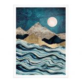 Poster SpaceFrog Designs - Bleu Indigo 