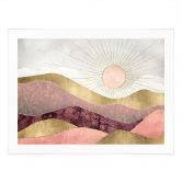 Poster SpaceFrog Designs - Rosa Sonne 